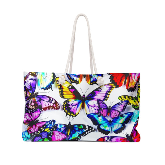 Butterfly Art Tote Beach Bag Travel Bag Weekender Bag