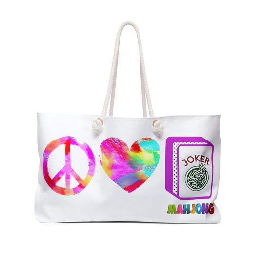 Mahjong Tile Bag Travel Bag Beach Bag Tote Weekender Bag