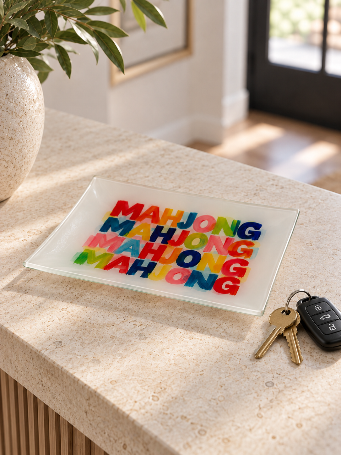 Mahjong Art Trinket Tray