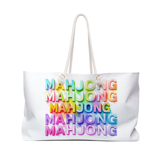 Mahjong  Lover  Art Tote Beach Bag Travel Bag Weekender Bag