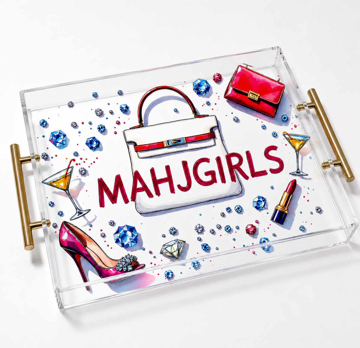Mahgirls Mahjong Acrylic Tray