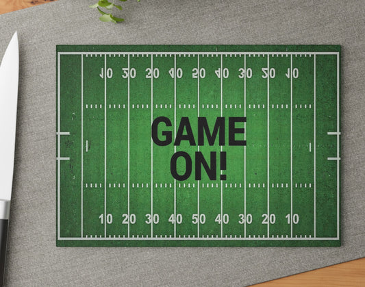 Game On Football Cutting Board Serving Platter