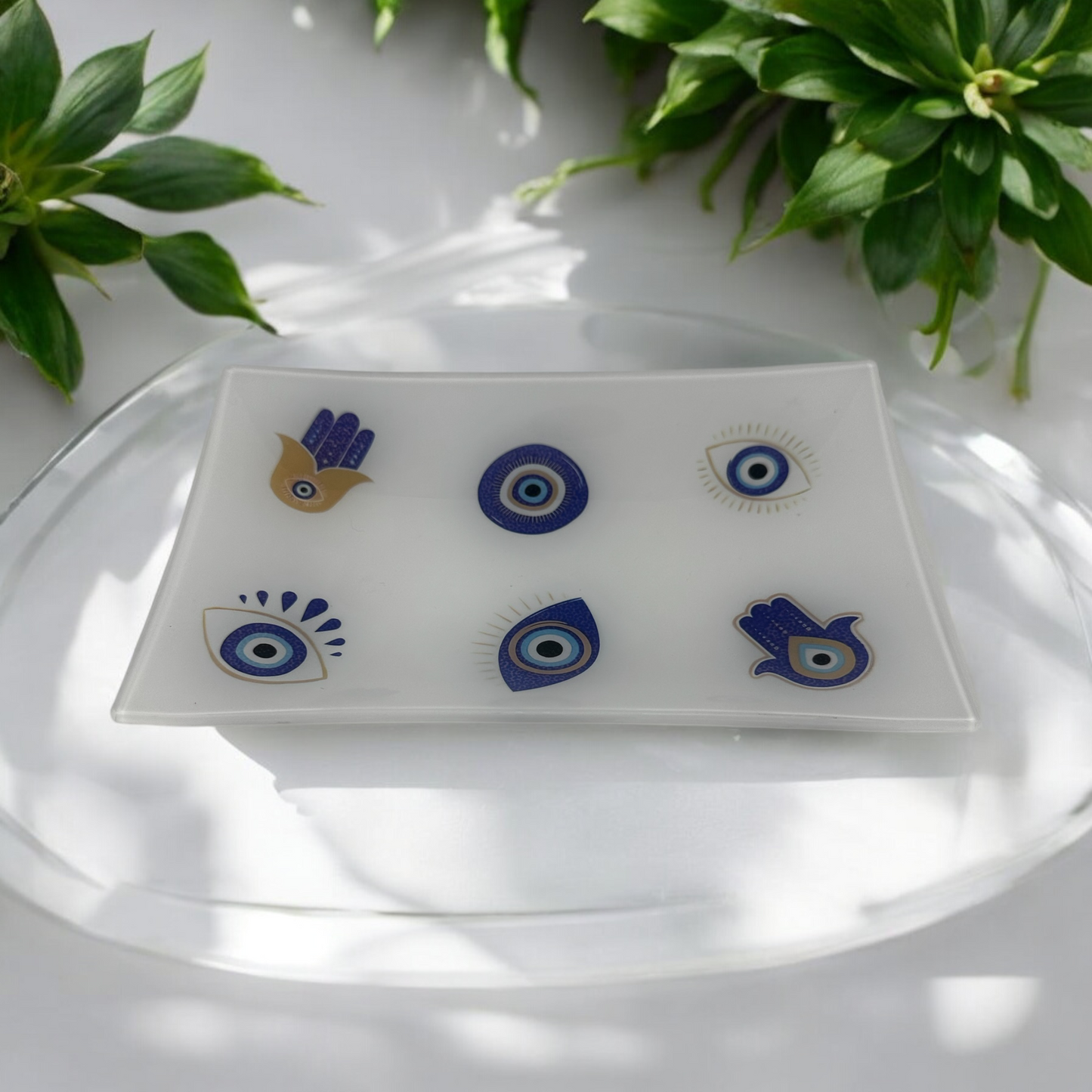 Evil Eye Good Luck Trinket Tray Catchall