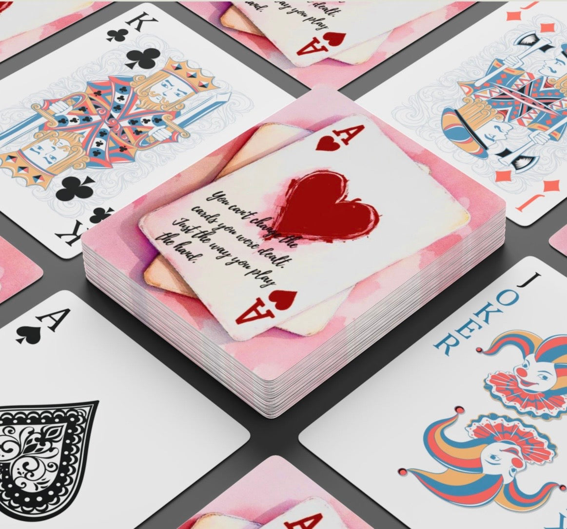 You Can’t Change The Cards Inspirational Canasta deck Of Playing Cards