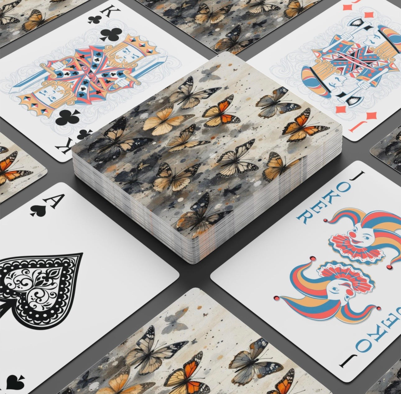 Elegant Butterfly Deck Of Playing Cards