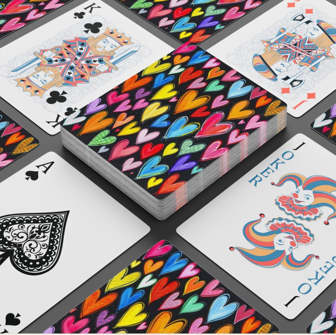Hearts and Hearts Canasta Deck Of Playing Cards