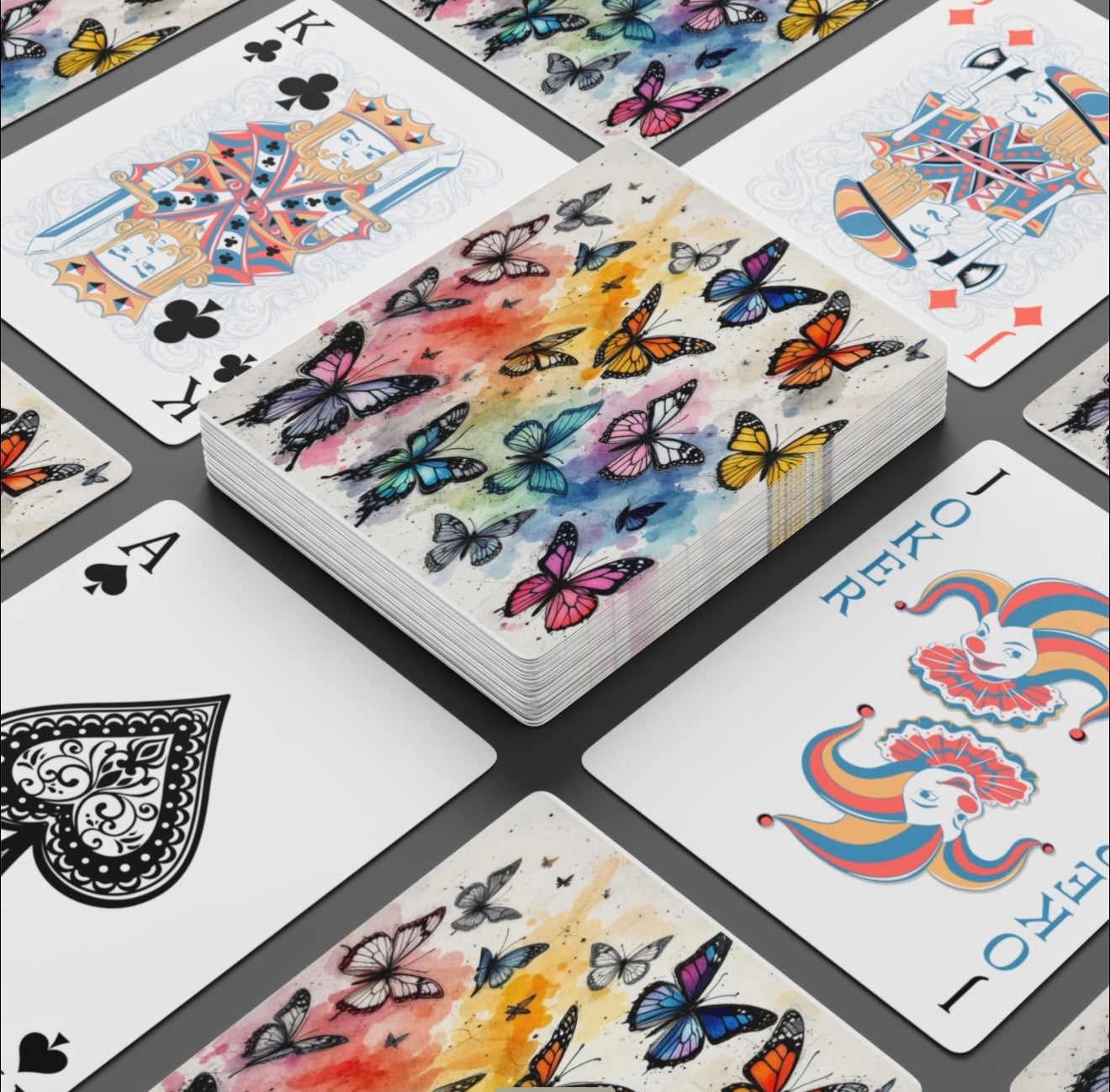 Is So Pretty Butterfly Canasta Deck Of Playing Cards