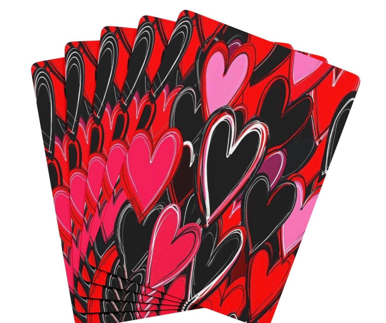 Heart Lover Canasta Deck Of Playing Cards