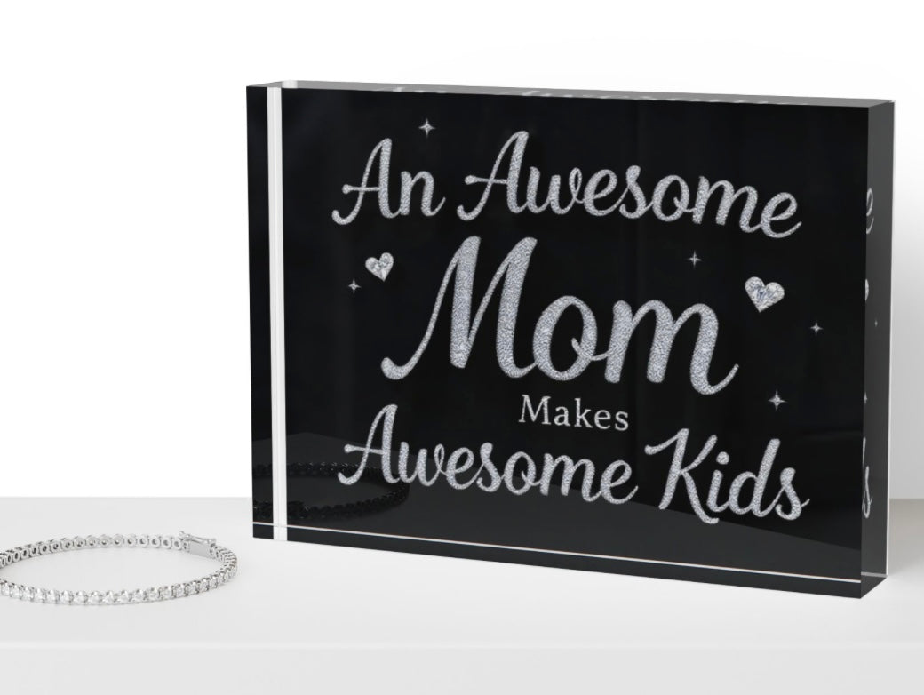 Moms Are Precious And Rare Diamond Block Table Decor