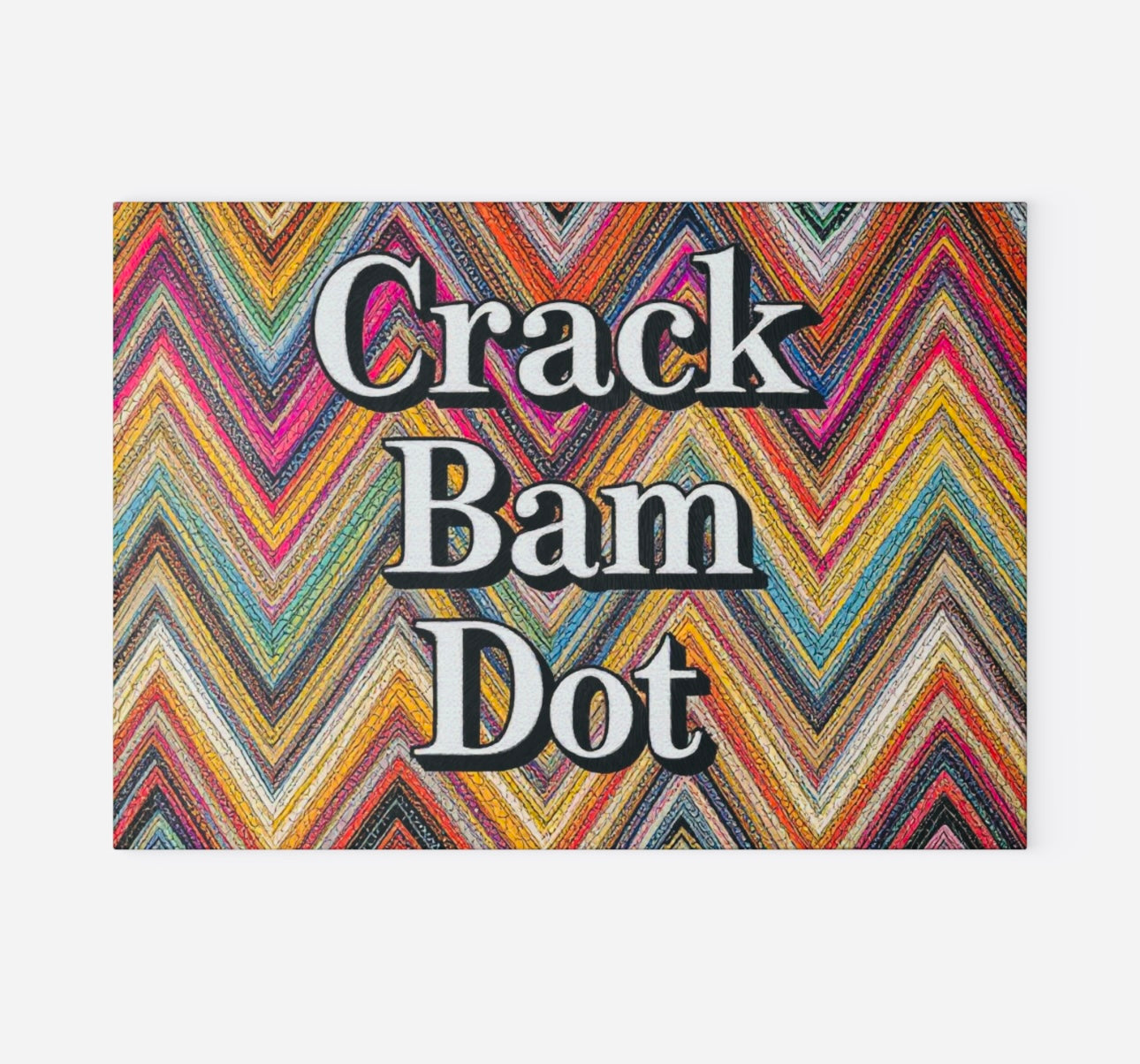 Zig Crack Bam Dot Mahjong Cutting Board Charcuterie Board