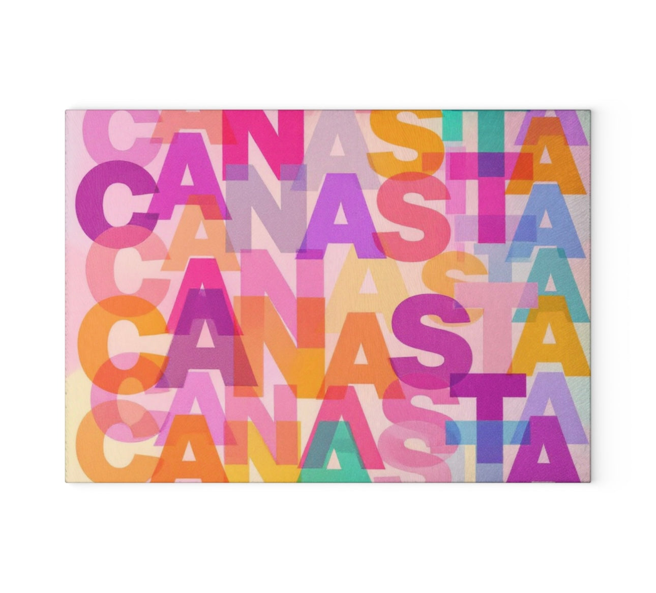 Canasta Lover Cutting Board Charcuterie Board