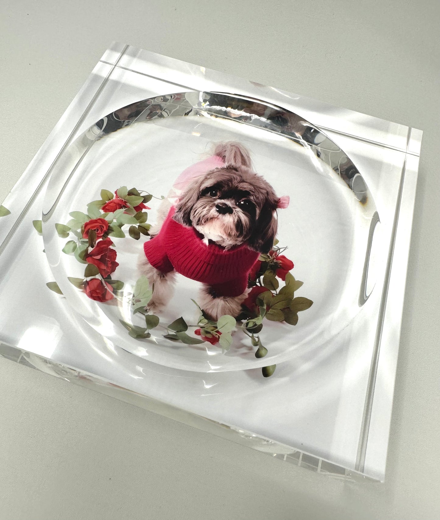 Custom Pet Acrylic Catchall Candy Dish Tray