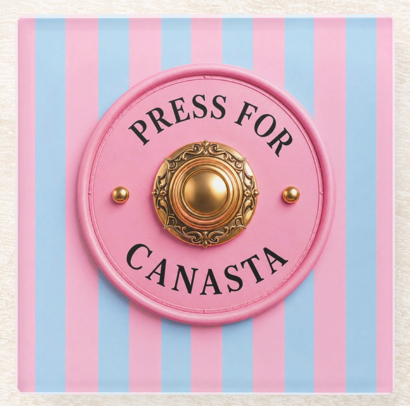 Press For Canasta Coaster Set