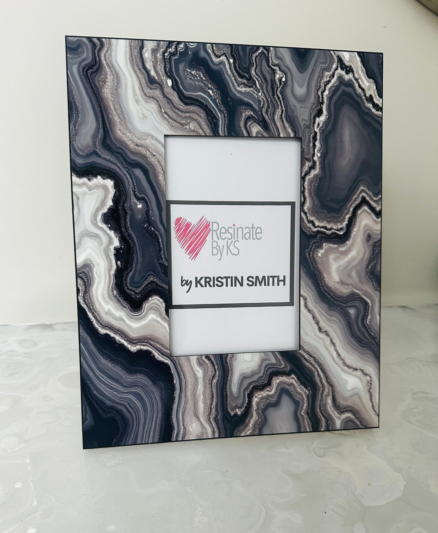 Gray Agate Photo Frame Picture Frame