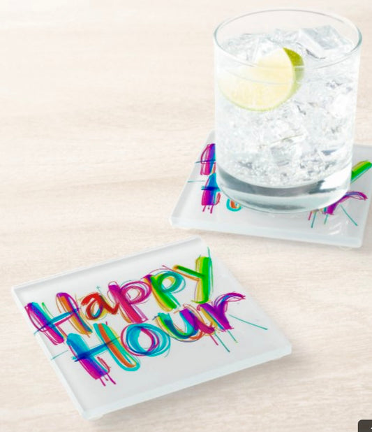 Happy Hour Is A Good Hour Coaster Set