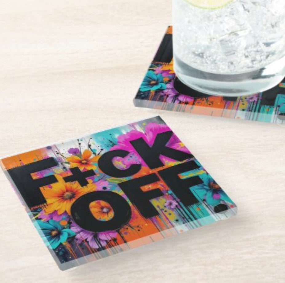 Fuck Off Please Coaster Set