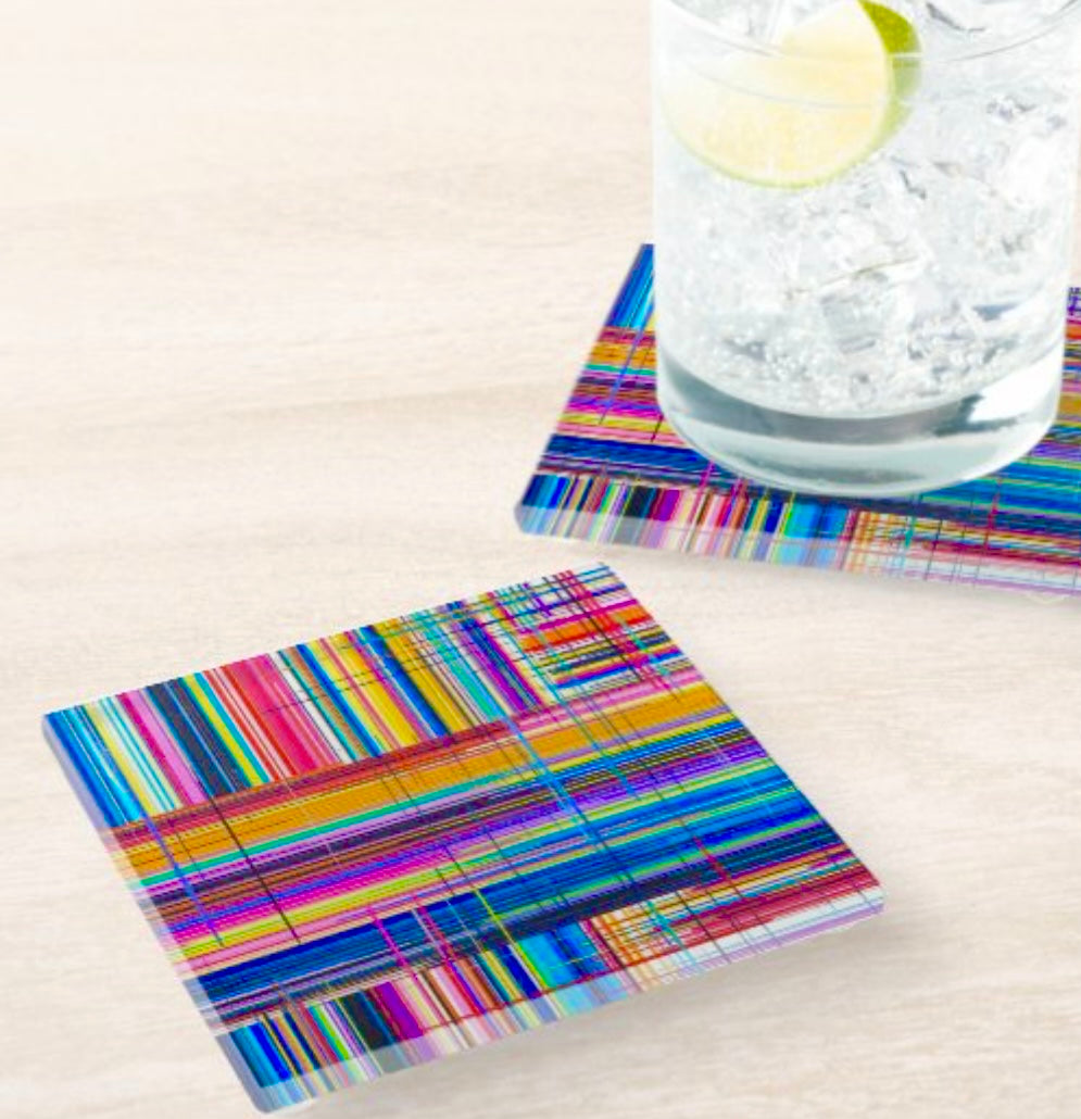 Gorgeous Colorful Abstract Coaster Set