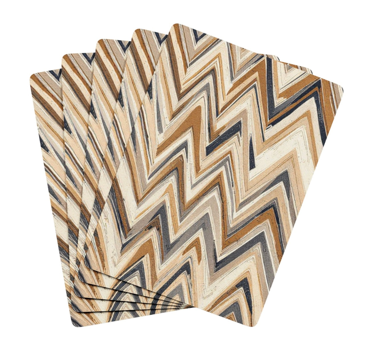 Modern Chevron Playing Cards Canasta Lover