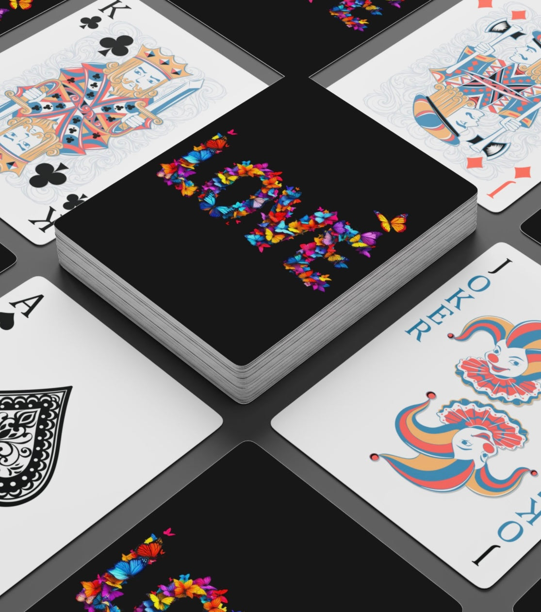 Love Butterfly Deck Of Playing Cards