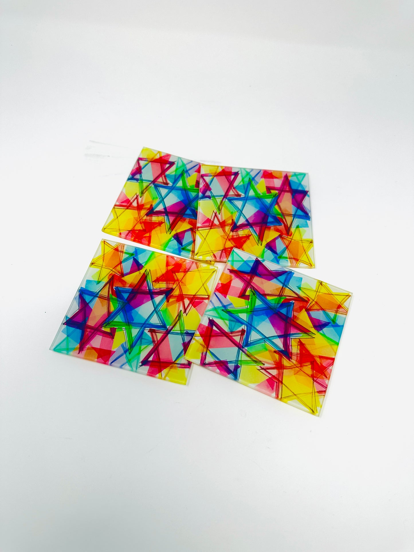 Star Of David Coaster Set