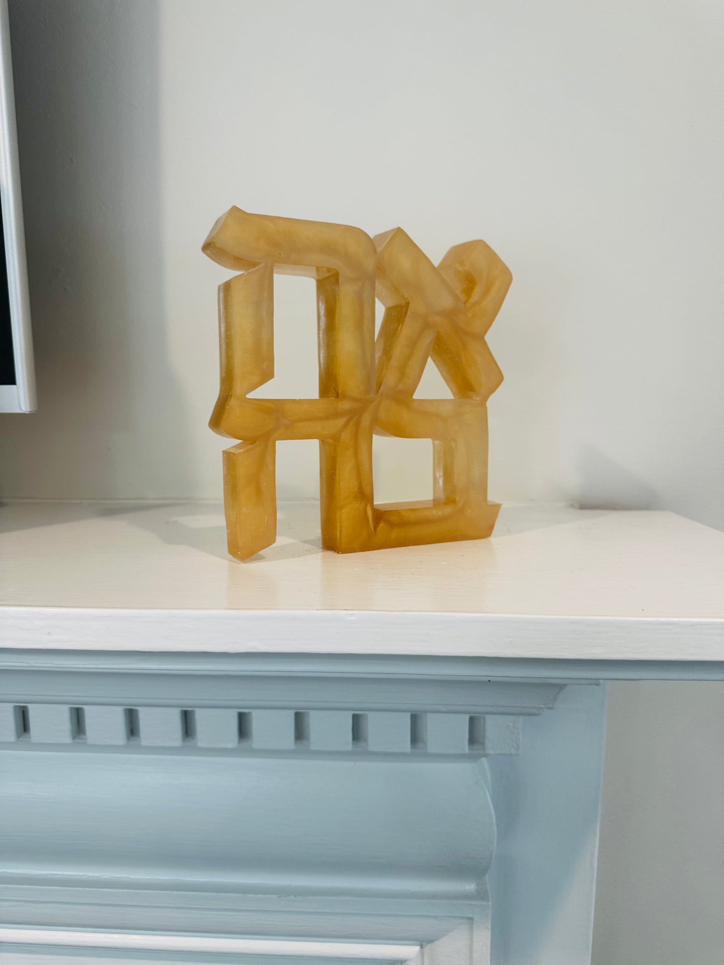 Ahava Love Champagne Resin Sculpture