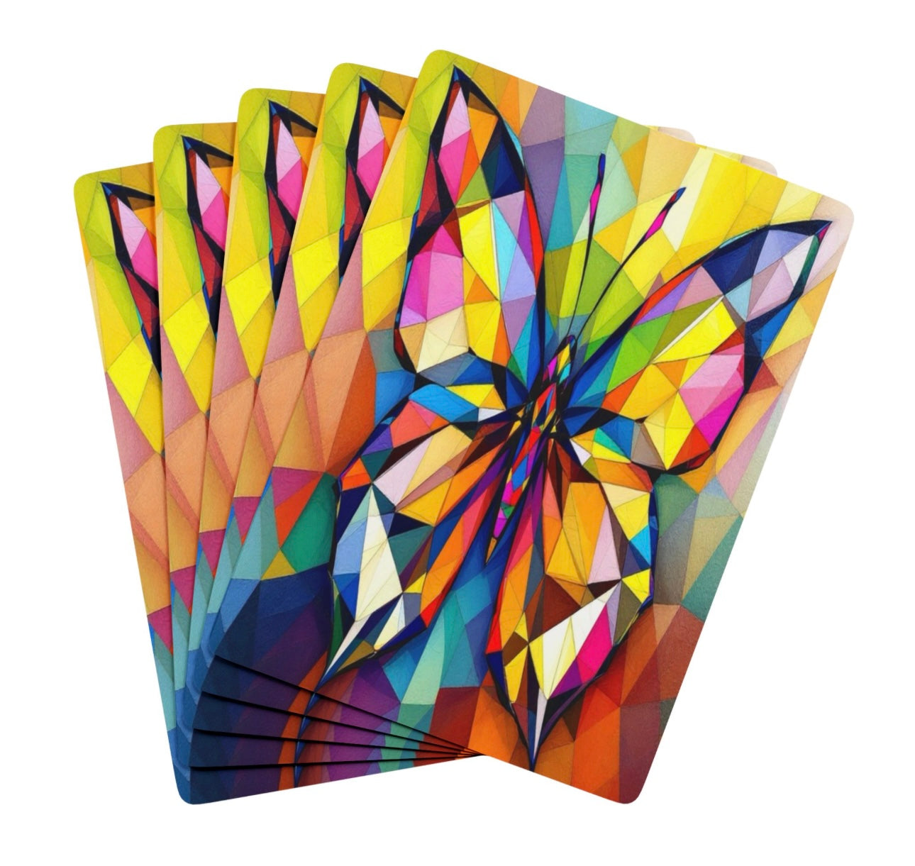 Abstract Butterfly Set Of Playing Cards