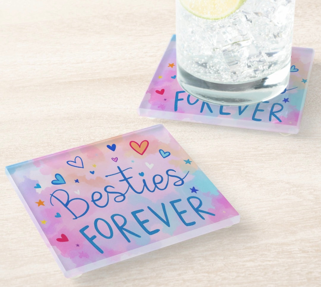 Besties Forever Best Friend Coaster Set