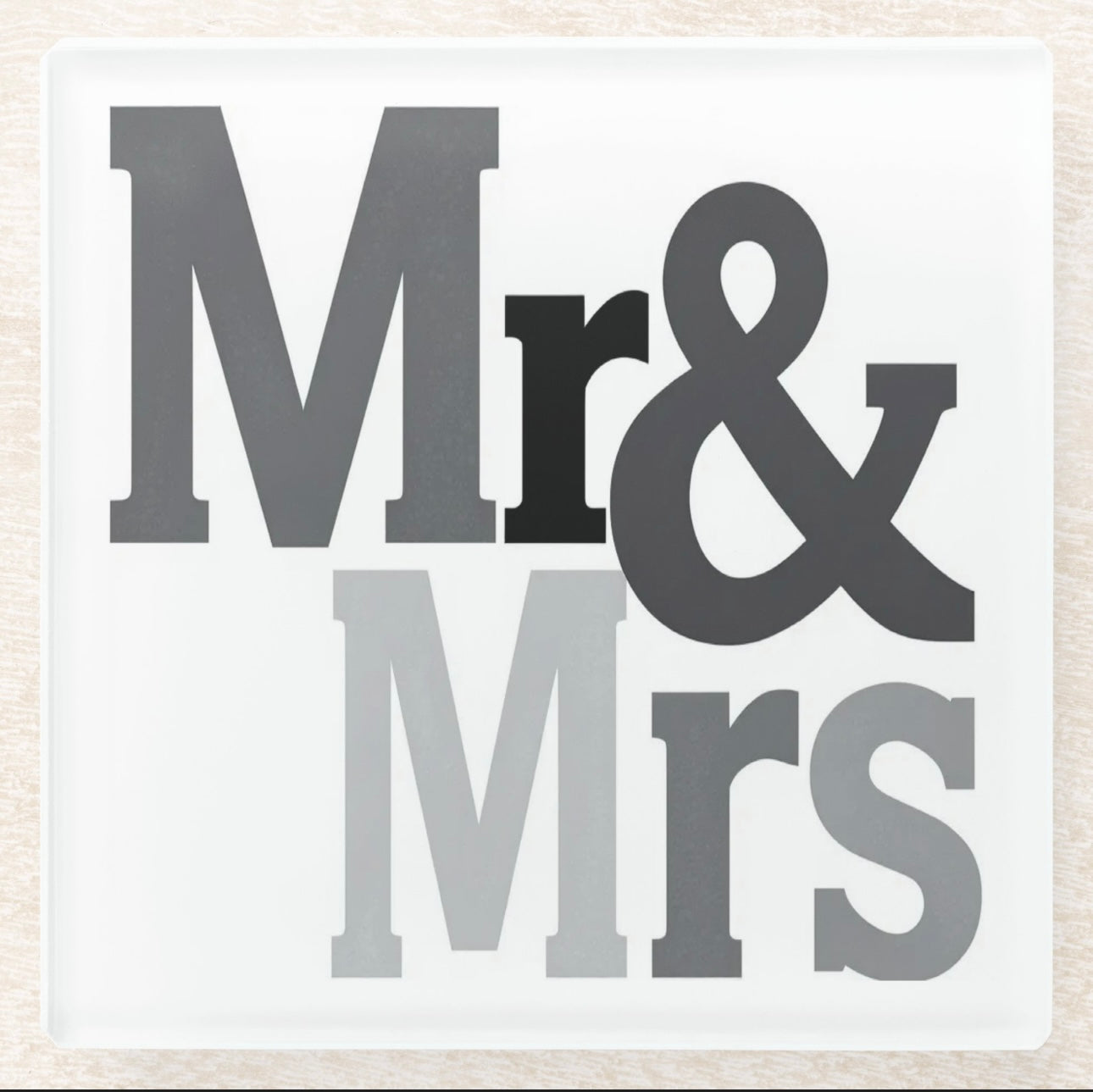 Mr And Mrs Coaster Set