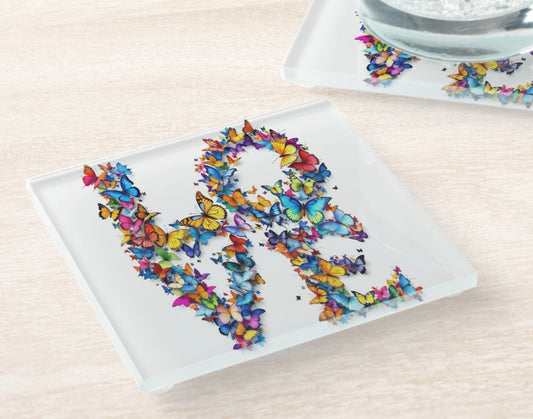 LOVE Butterfly Coaster Set