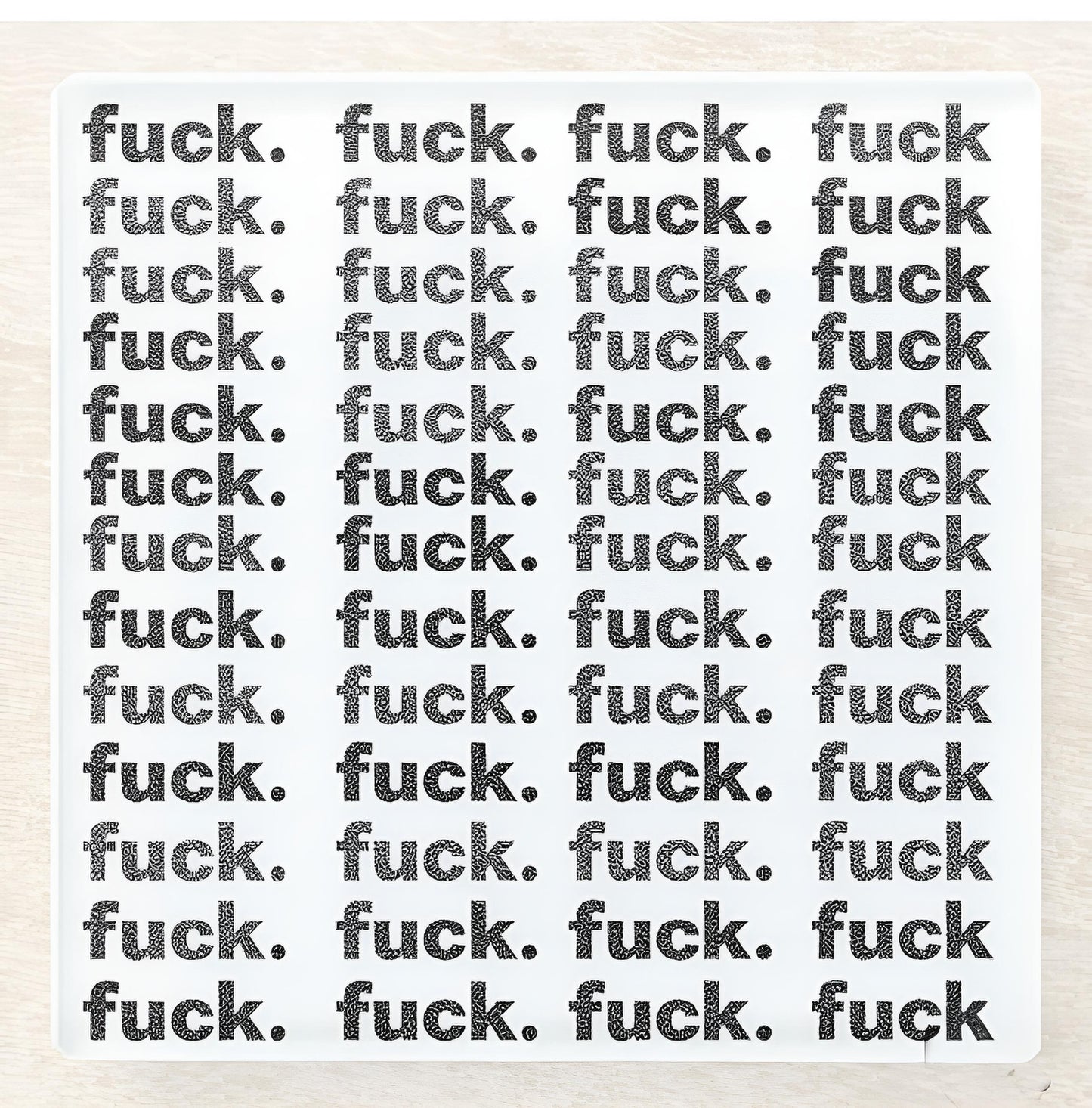 Fuck Glass Coaster Set