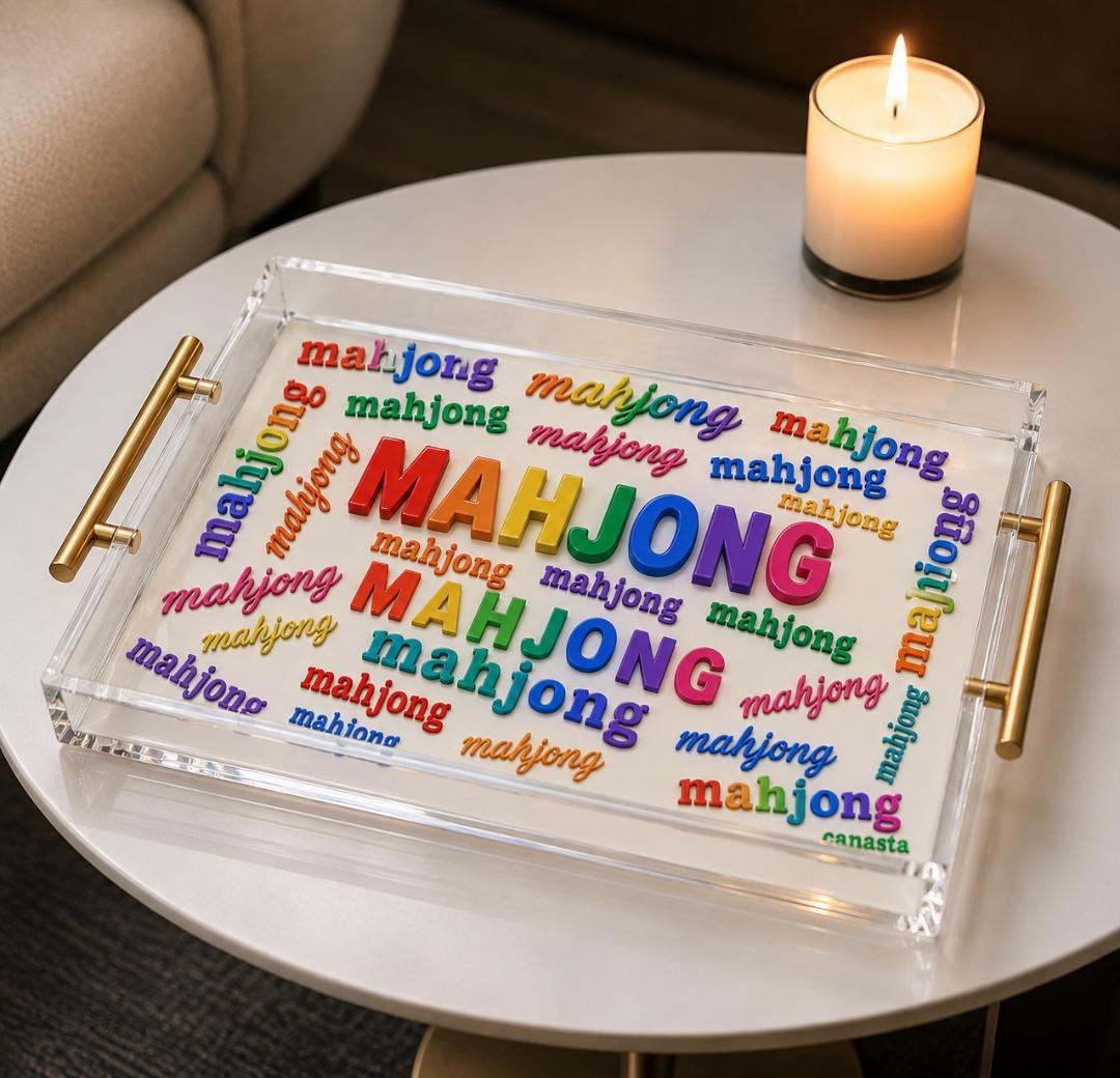 Mahjong Lover Acrylic Tray