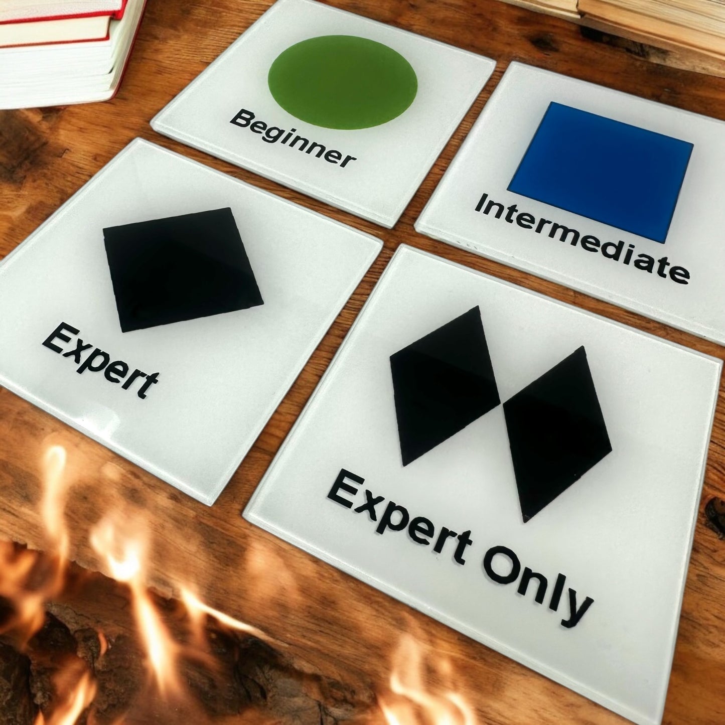 Let’s Go Skiing Coaster Set