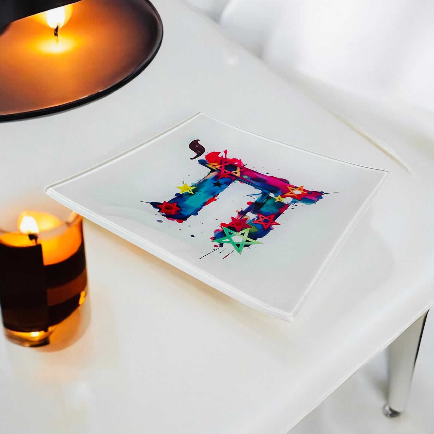 Chai Life Glass Trinket Catchall Tray