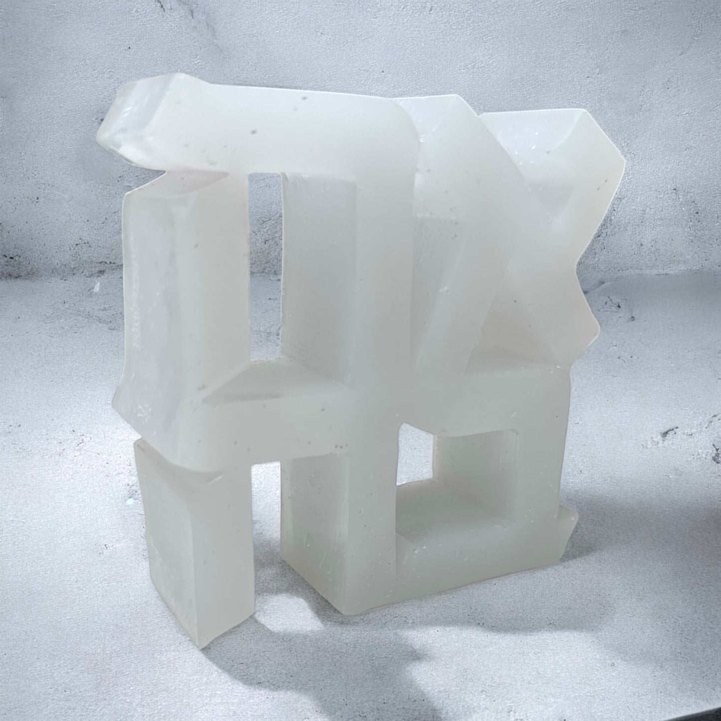 Ahava Love Resin Sculpture White