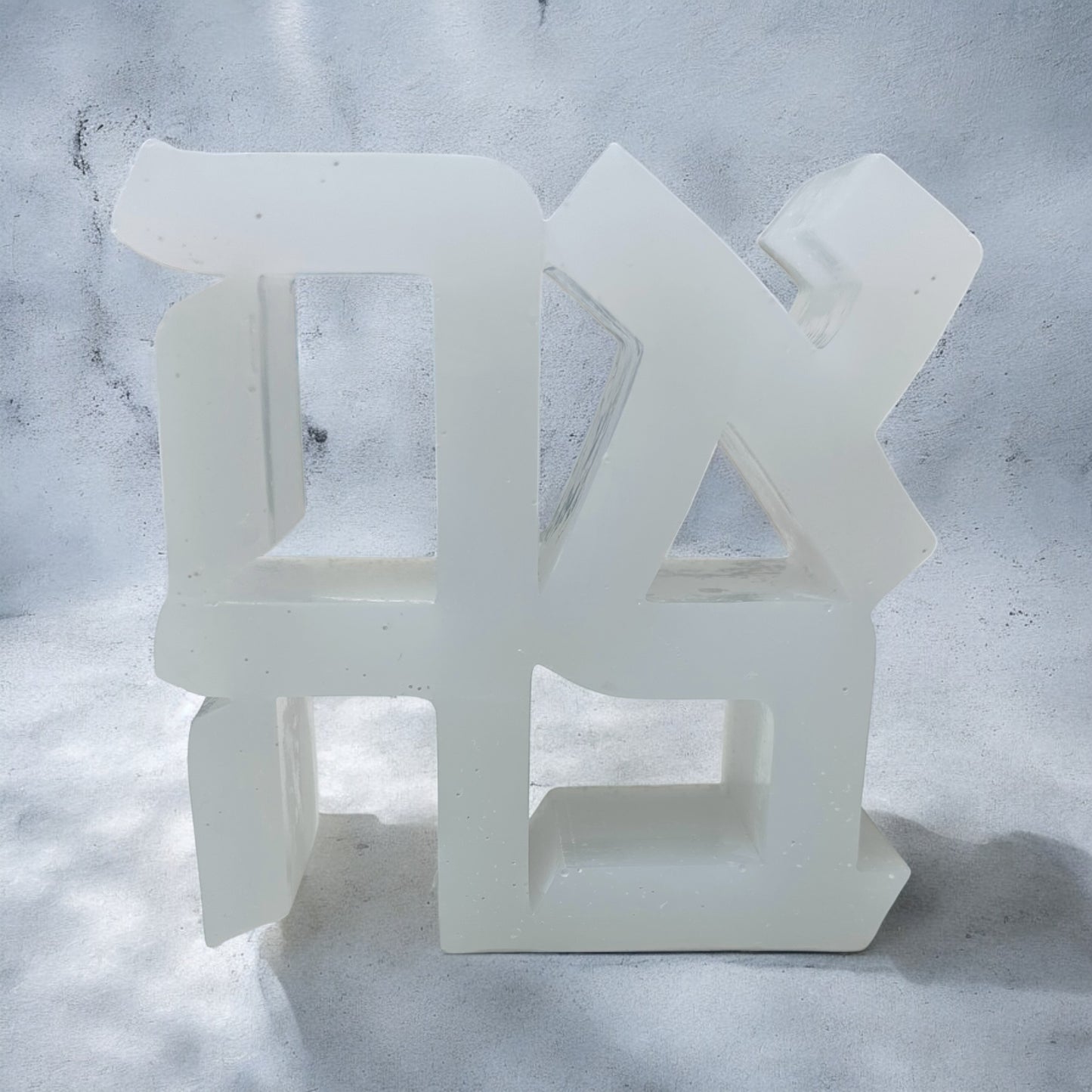 Ahava Love Resin Sculpture White