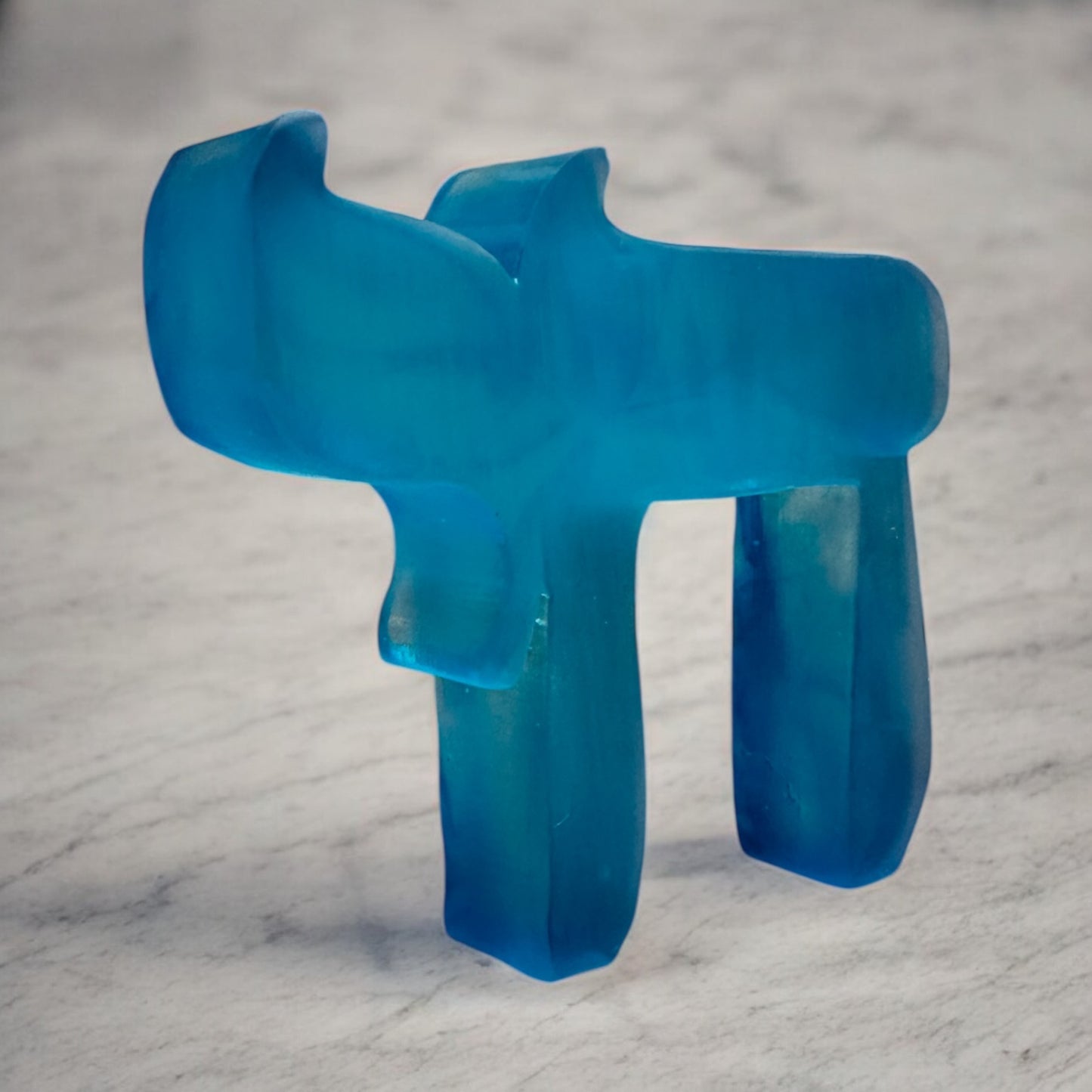 Chai Life Resin Sculpture Blue