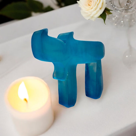 Chai Life Resin Sculpture Blue