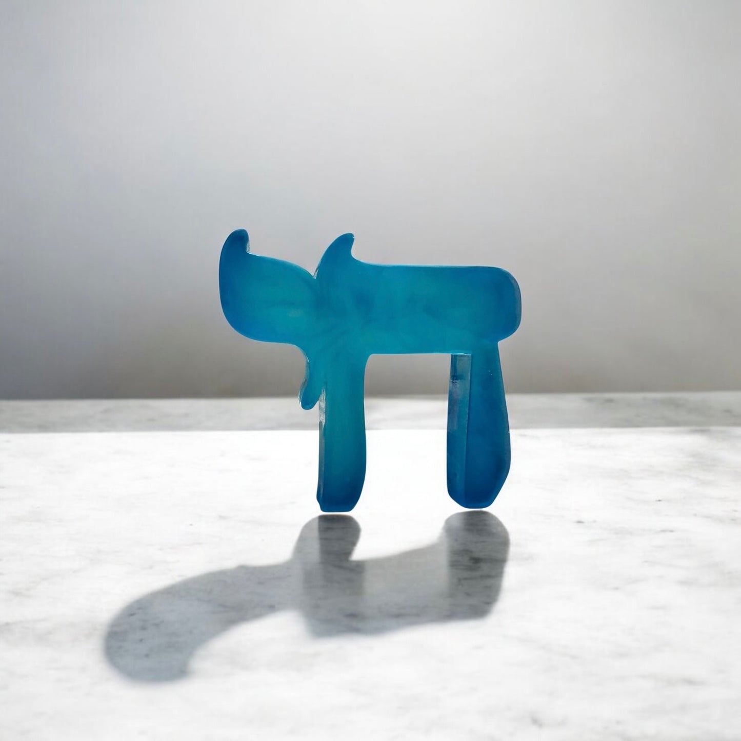 Chai Life Resin Sculpture Blue