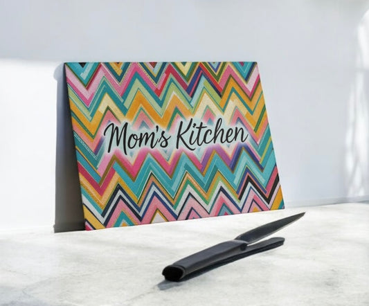 Mom’s Kitchen Abstract Cutting Board Charcuterie Board
