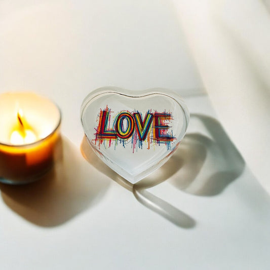 LOVE Abstract Crystal Heart