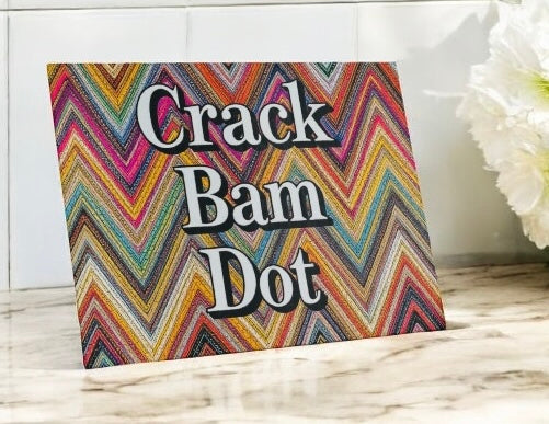 Zig Crack Bam Dot Mahjong Cutting Board Charcuterie Board