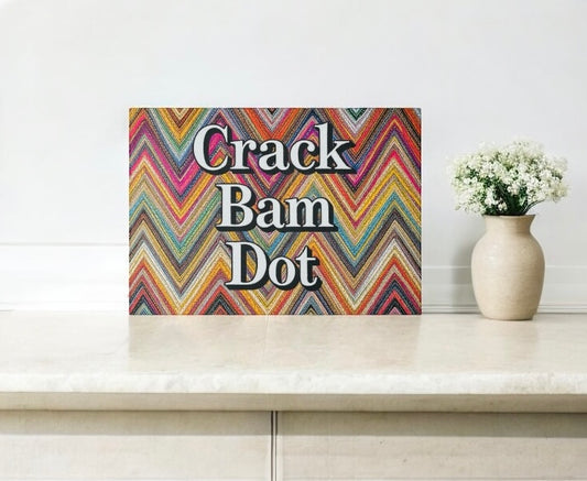 Zig Crack Bam Dot Mahjong Cutting Board Charcuterie Board