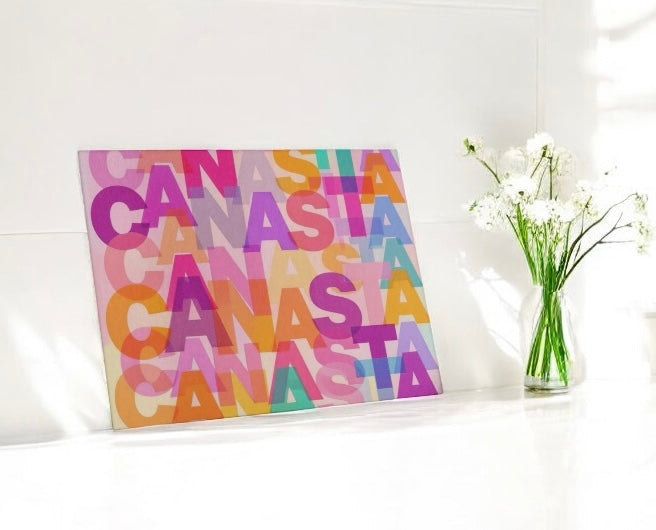 Canasta Lover Cutting Board Charcuterie Board
