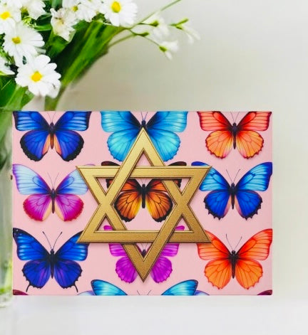 Star Of David Butterfly Cutting Board Candle Board