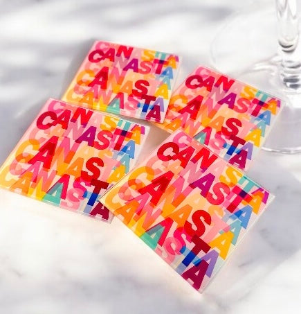 Canasta Art Coaster Set
