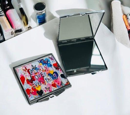 Family Over Everything Pocket Mirror