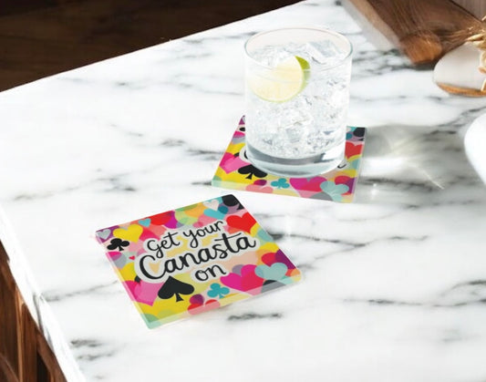Canasta Coaster Set