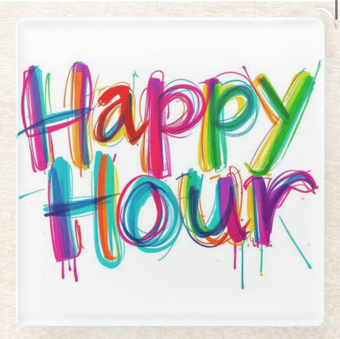 Happy Hour Is A Good Hour Coaster Set
