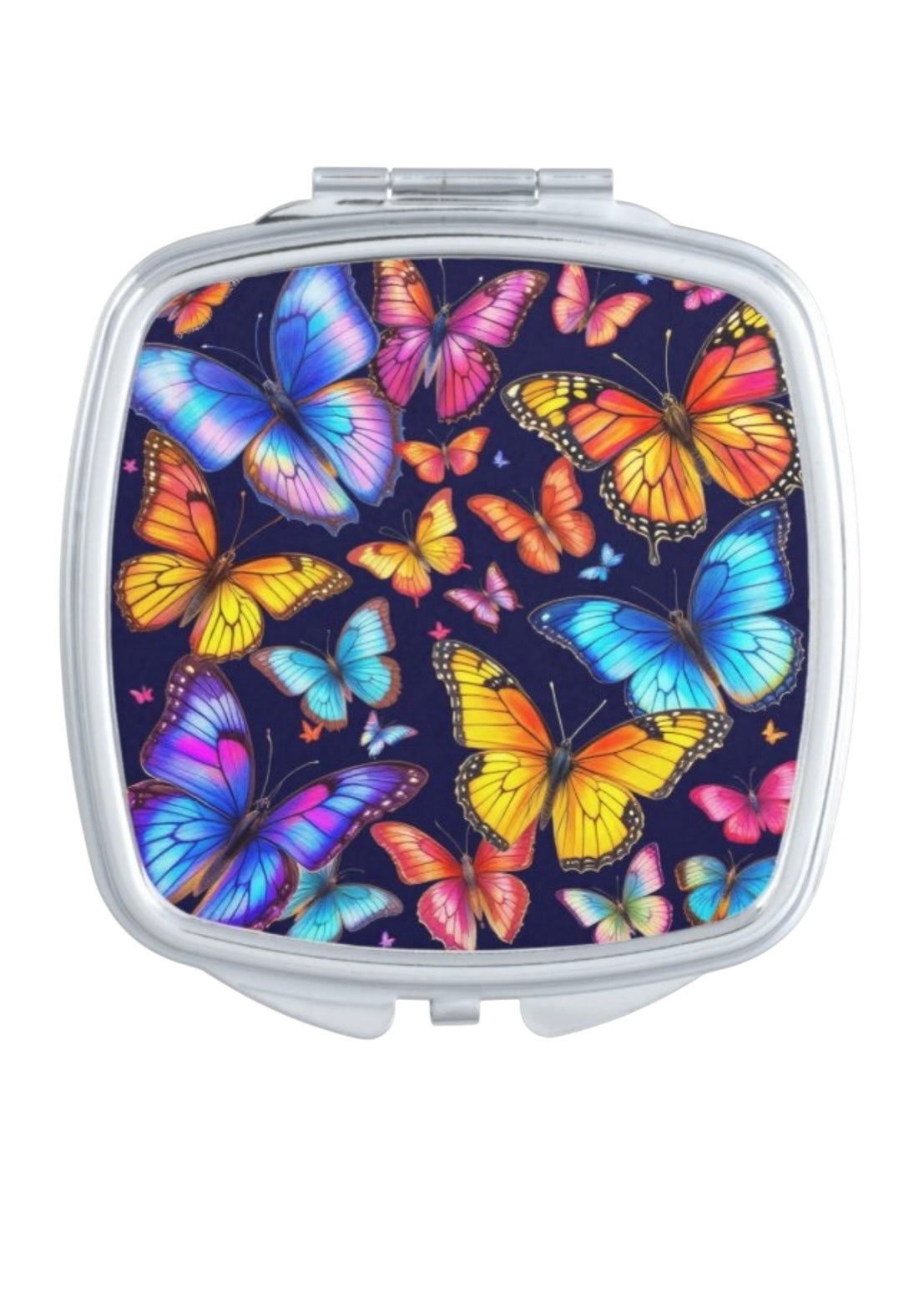 Colorful Butterflies Pocket Mirror