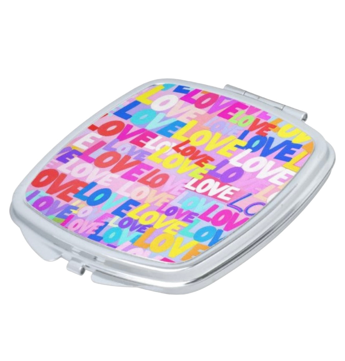 Abstract Love Pocket Mirror